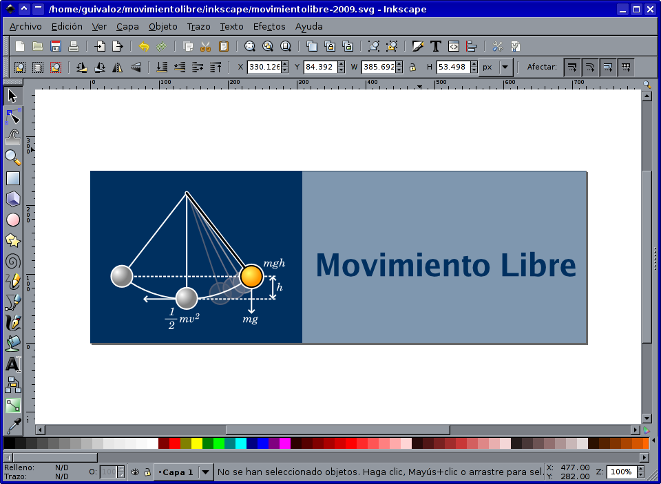 Inkscape Movimiento Libre